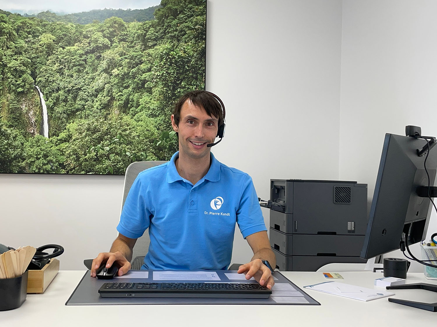 Dr. med. Pierre Kandt in der Videosprechstunde